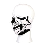 Half face white skull face mask FACE MASKS Army Surplus