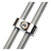 Motion Pro, throttle / idle cable clamp. Chrome, 7mm CABLE CLAMPS Motion Pro
