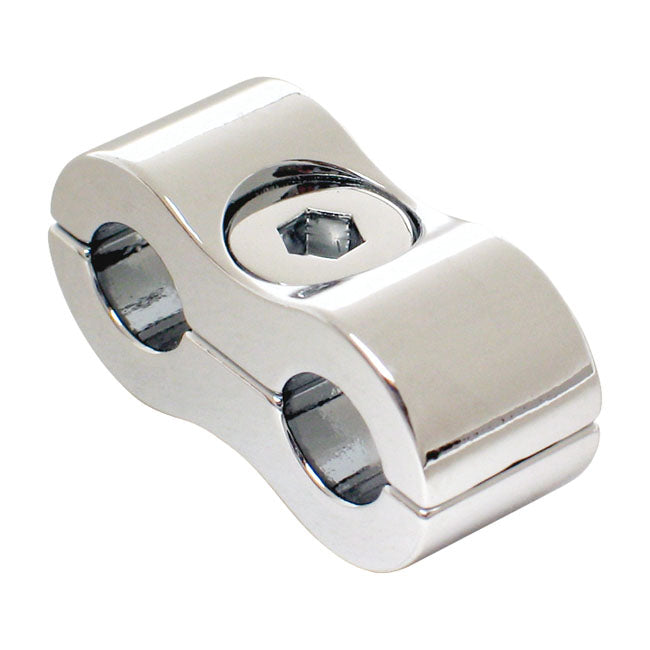 Motion Pro, throttle / idle cable clamp. Chrome, 7mm CABLE CLAMPS Motion Pro