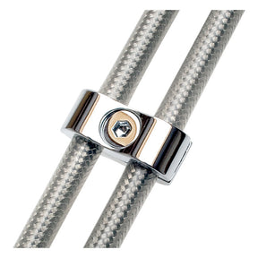 Motion Pro, throttle / idle cable clamp. Chrome, 7mm CABLE CLAMPS Motion Pro