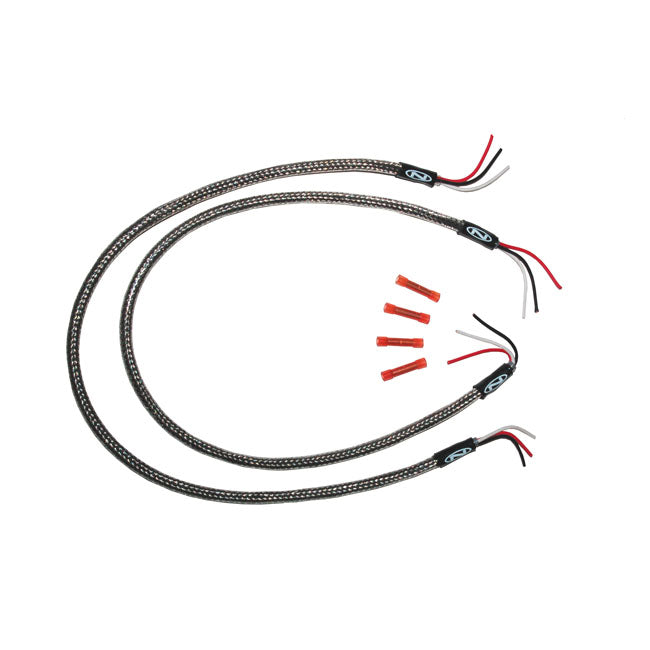 NAMZ, custom turn signal wiring harness. Braided, 24" WIRING HARNESS Namz