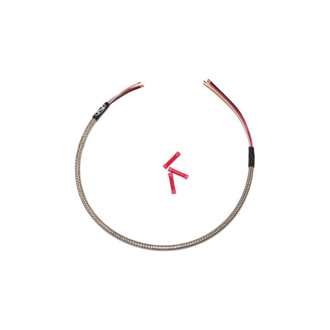 NAMZ, headlamp wiring harness. Braided, 18" WIRING HARNESS Namz