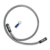 NAMZ, oil pressure harness cover. Braided steel, 18" WIRING HARNESS Namz