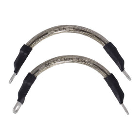NAMZ, battery cable set. Clear. 6 inch (15cm) BATTERY CABLES Namz