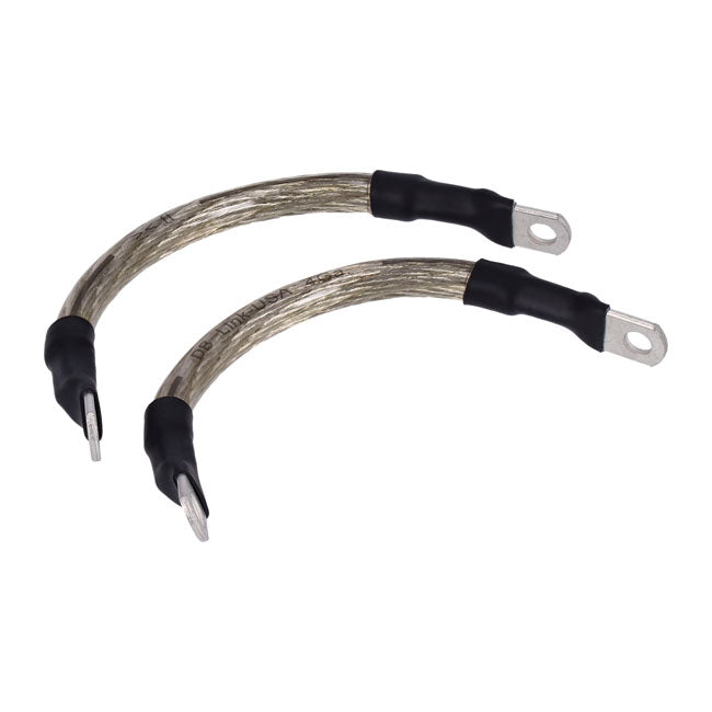 NAMZ, battery cable set. Clear. 6 inch (15cm) BATTERY CABLES Namz