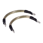 NAMZ, battery cable set. Clear. 7 inch (17.5cm) BATTERY CABLES Namz