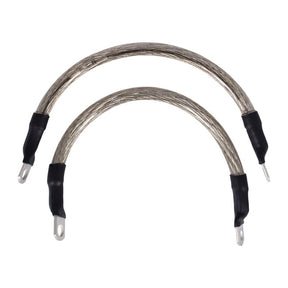 NAMZ, battery cable set. Clear. 9 inch (22.5cm) BATTERY CABLES Namz