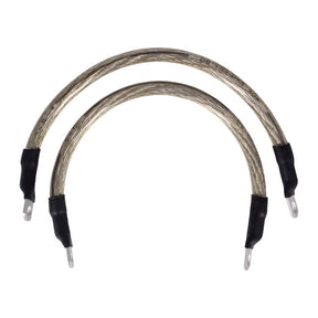 NAMZ, battery cable set. Clear. 11 inch (27.5cm) BATTERY CABLES Namz