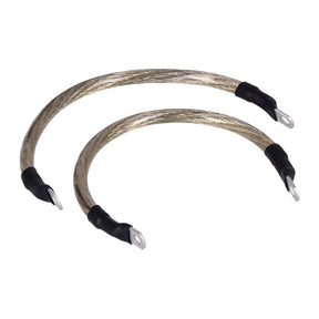 NAMZ, battery cable set. Clear. 11 inch (27.5cm) BATTERY CABLES Namz