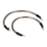 NAMZ, battery cable set. Clear. 13 inch (33cm) BATTERY CABLES Namz