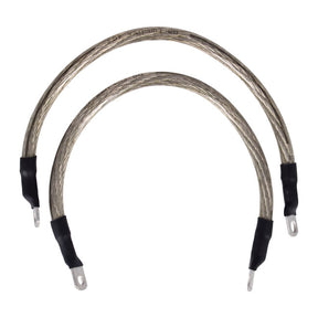 NAMZ, battery cable set. Clear. 13 inch (33cm) BATTERY CABLES Namz