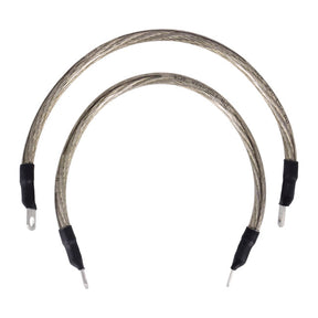 NAMZ, battery cable set. Clear. 15 inch (38cm) BATTERY CABLES Namz