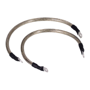 NAMZ, battery cable set. Clear. 15 inch (38cm) BATTERY CABLES Namz