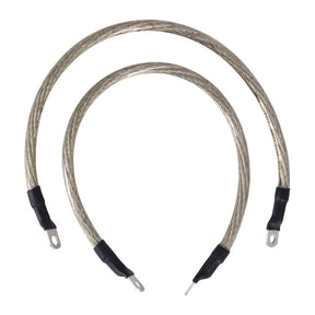 NAMZ, battery cable set. Clear. 17 inch (43cm) BATTERY CABLES Namz