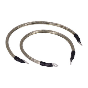 NAMZ, battery cable set. Clear. 17 inch (43cm) BATTERY CABLES Namz