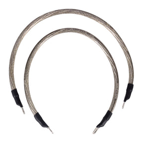 NAMZ, battery cable set. Clear. 19 inch (48cm) BATTERY CABLES Namz