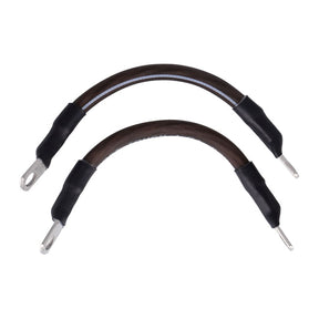 NAMZ, battery cable set. Black. 6 inch (15cm) BATTERY CABLES Namz