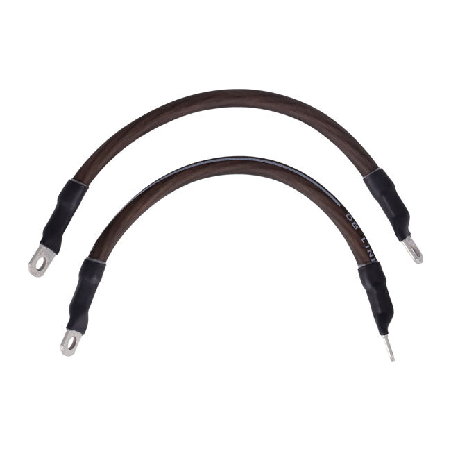 NAMZ, battery cable set. Black. 9 inch (22.5cm) BATTERY CABLES Namz
