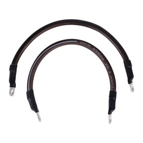 NAMZ, battery cable set. Black. 11 inch (27.5cm) BATTERY CABLES Namz
