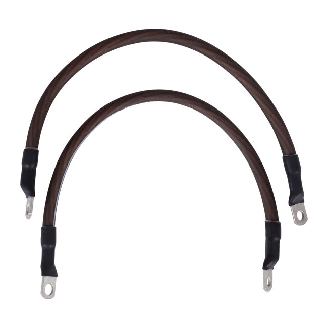 NAMZ, battery cable set. Black. 13 inch (33cm) BATTERY CABLES Namz