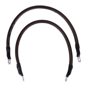 NAMZ, battery cable set. Black. 15 inch (38cm) BATTERY CABLES Namz