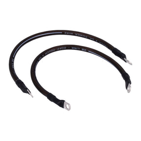 NAMZ, battery cable set. Black. 15 inch (38cm) BATTERY CABLES Namz