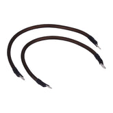 NAMZ, battery cable set. Black. 17 inch (43cm) BATTERY CABLES Namz