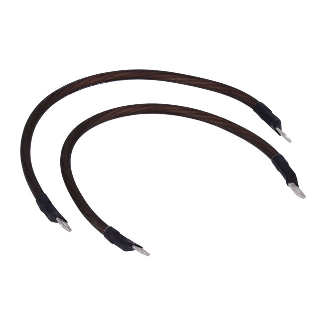 NAMZ, battery cable set. Black. 17 inch (43cm) BATTERY CABLES Namz