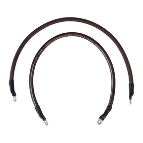 NAMZ, battery cable set. Black. 19 inch (48cm) BATTERY CABLES Namz
