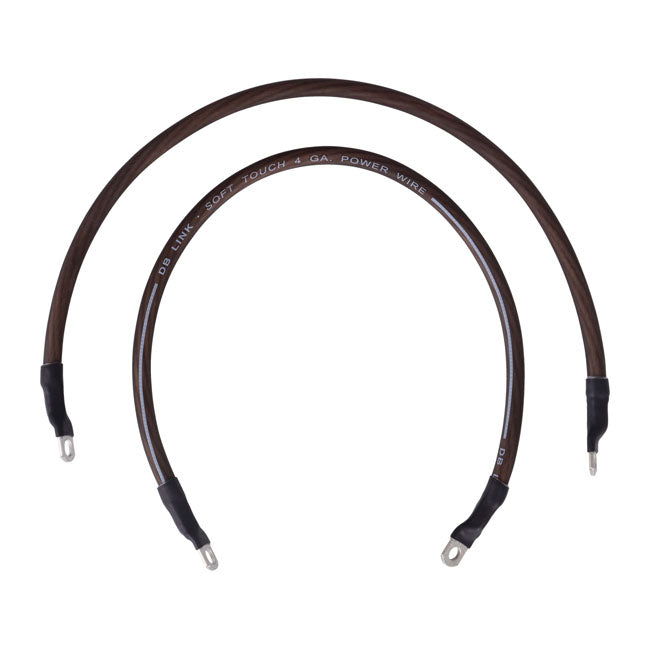 NAMZ, battery cable set. Black. 19 inch (48cm) BATTERY CABLES Namz