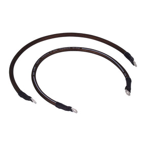 NAMZ, battery cable set. Black. 19 inch (48cm) BATTERY CABLES Namz