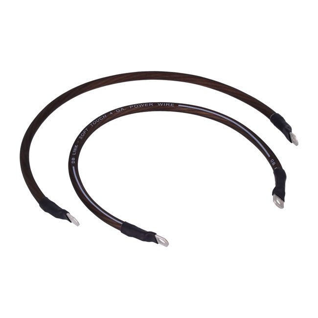NAMZ, battery cable set. Black. 19 inch (48cm) BATTERY CABLES Namz