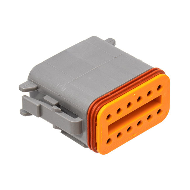 NAMZ, Deutsch DT connectors. Gray, plug housing, 12-pins DEUTSCH PLUGS Namz