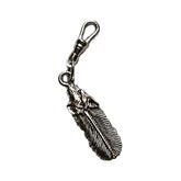 Wolf''S Head Feather Zipper Pull Mcs