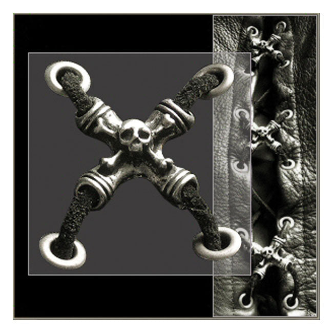 Vest Extender Skull Side Lace Vest Extenders Mcs