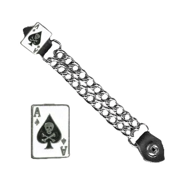 Vest Extender Ace Of Spades Skull Vest Extenders Mcs