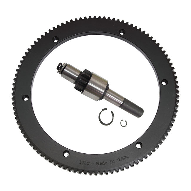 Starter Ring Gear & Jackshaft Kit, 84t Starter Ring Gears Evolution Industries