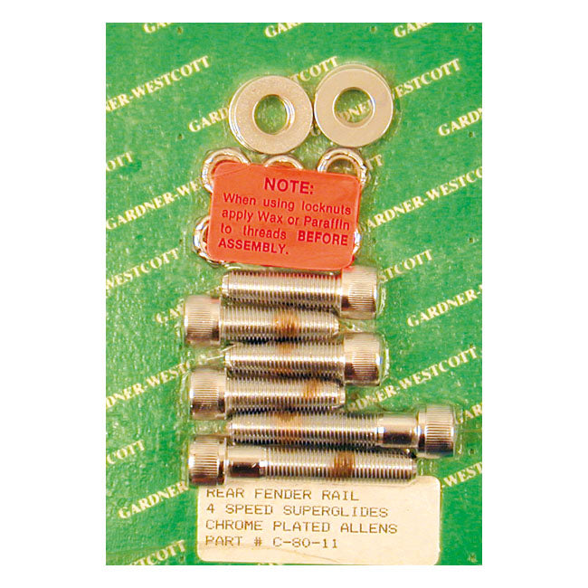 Gardner Westcott, Fender Strut Mount Kit. Chrome Allen Head Fender Struts Side Gardner Westcott