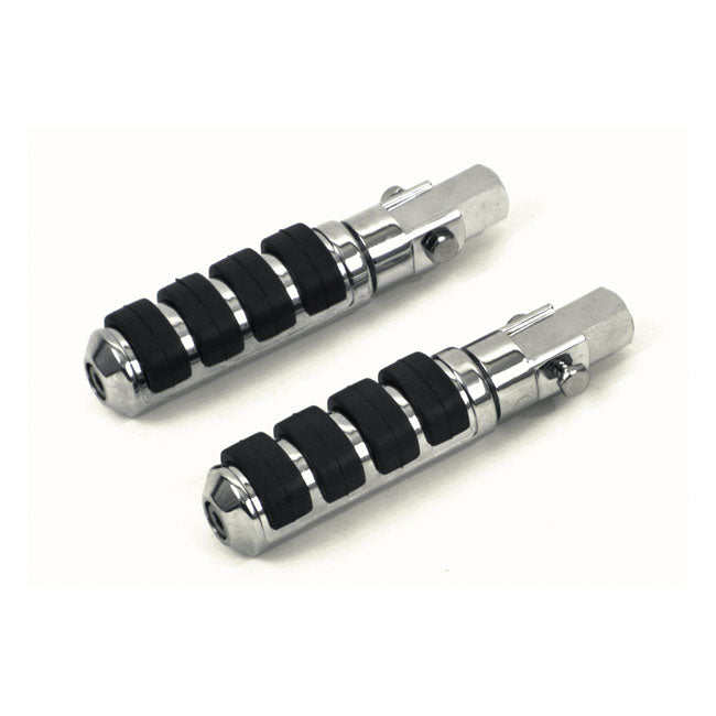 Passenger Comfort Peg Kit. 3/8 24. Chrome Footpegs Mcs
