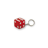 Triktopz Dice key chain clear red KEYCHAINS Trik Topz