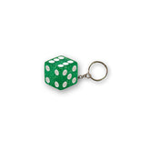 Triktopz Dice key chain green glitter KEYCHAINS Trik Topz