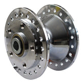 Wheel Hub Front, Chrome. Dual Disc Wheel Hubs Mcs
