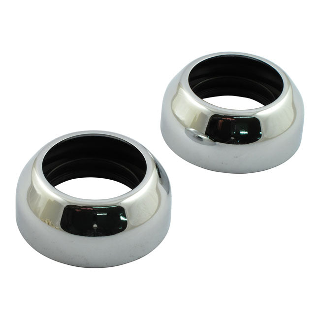 Fork Boot With Dust Shield. 39mm. Chrome Fork Boot Covers Mcs