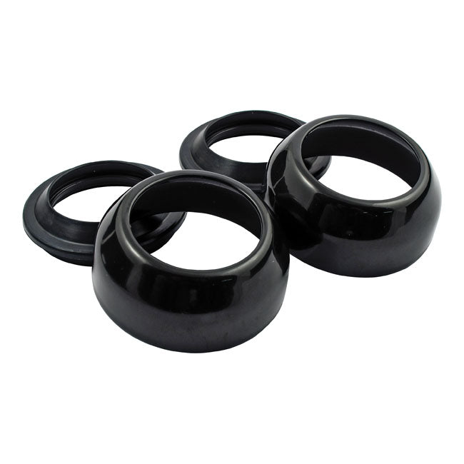 Fork Boot With Dust Shield. 39mm. Black Fork Boot Covers Mcs