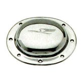 Paughco, derby cover. Chrome. Bird embossed Derby Cover Paughco