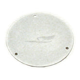 Paughco, derby cover. Chrome. Bird embossed Derby Cover Paughco