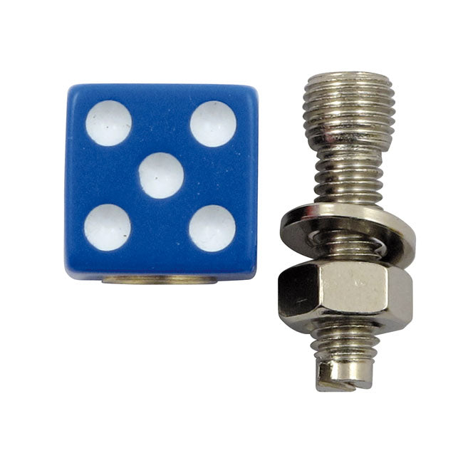 Trik Topz license plate mounts Dice blue LICENSE PLATE MOUNT SETS Trik Topz
