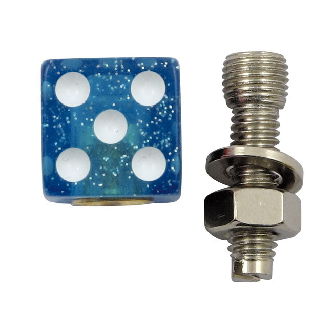 Trik Topz license plate mounts Dice blue glitter LICENSE PLATE MOUNT SETS Trik Topz