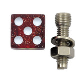 Trik Topz license plate mounts Dice red glitter LICENSE PLATE MOUNT SETS Trik Topz