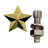 Trik Topz license plate mounts Star gold LICENSE PLATE MOUNT SETS Trik Topz